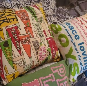 Vintage VS throw pillows